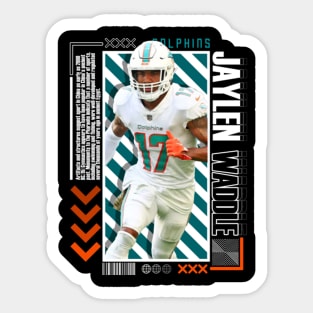 Jaylen Waddle Paper Poster Version 10 Sticker